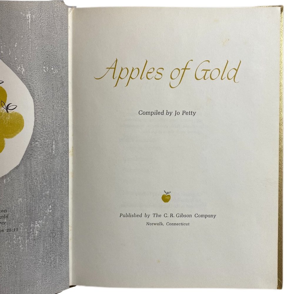 Apples of Gold Compiled by Jo Petty Hardcover Inspirational Writings - Picture 4 of 7